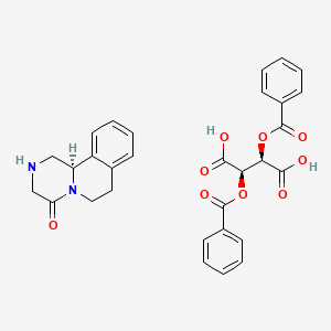 (R)-2,3,6,7-tetrahydro-1H-pyrazino[2,1-a]isoquinolin-4(11bH)-one (2R,3R)-2,3-bis(benzoyloxy)succinate