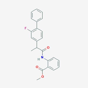 molecular formula C23H20FNO3 B287105 Methyl 2-{[2-(2-fluoro[1,1'-biphenyl]-4-yl)propanoyl]amino}benzoate 