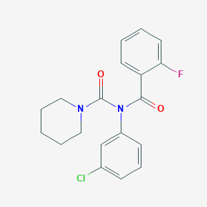N-(3-chlorophenyl)-N-(2-fluorobenzoyl)piperidine-1-carboxamide