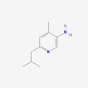 molecular formula C10H16N2 B2871053 6-异丁基-4-甲基吡啶-3-胺 CAS No. 1699101-17-1
