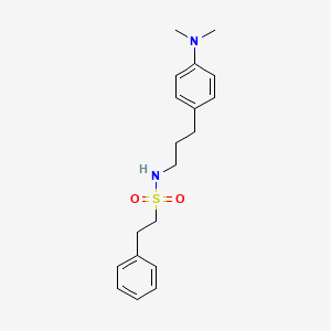 N-{3-[4-(dimethylamino)phenyl]propyl}-2-phenylethane-1-sulfonamide