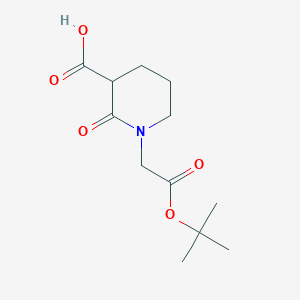molecular formula C12H19NO5 B2871064 1-[2-[(2-Methylpropan-2-yl)oxy]-2-oxoethyl]-2-oxopiperidine-3-carboxylic acid CAS No. 2138342-37-5