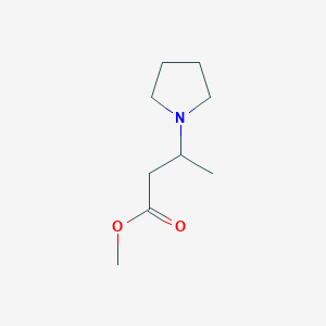 molecular formula C9H17NO2 B2871066 3-吡咯烷-1-基丁酸甲酯 CAS No. 33598-27-5