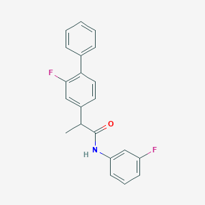 molecular formula C21H17F2NO B287107 2-(2-fluoro[1,1'-biphenyl]-4-yl)-N-(3-fluorophenyl)propanamide 