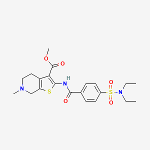 methyl 2-(4-(N,N-diethylsulfamoyl)benzamido)-6-methyl-4,5,6,7-tetrahydrothieno[2,3-c]pyridine-3-carboxylate