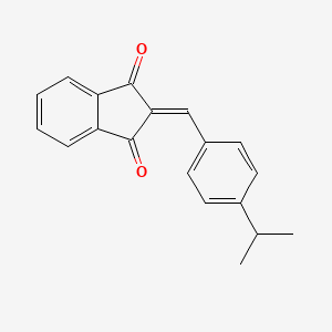 molecular formula C19H16O2 B2871080 2-((4-(Isopropyl)phenyl)methylene)indane-1,3-dione CAS No. 24760-30-3