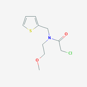 2-chloro-N-(2-methoxyethyl)-N-(thiophen-2-ylmethyl)acetamide