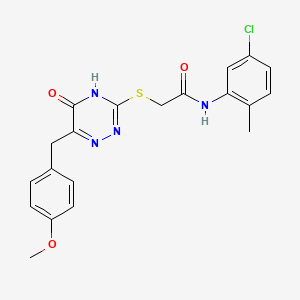 N-(5-chloro-2-methylphenyl)-2-{[6-(4-methoxybenzyl)-5-oxo-4,5-dihydro-1,2,4-triazin-3-yl]sulfanyl}acetamide