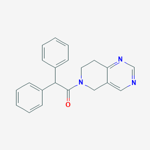 molecular formula C21H19N3O B2871116 1-(7,8-二氢吡啶并[4,3-d]嘧啶-6(5H)-基)-2,2-二苯基乙酮 CAS No. 1797184-03-2