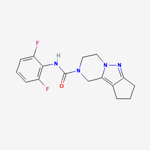 N-(2,6-difluorophenyl)-3,4,8,9-tetrahydro-1H-cyclopenta[3,4]pyrazolo[1,5-a]pyrazine-2(7H)-carboxamide