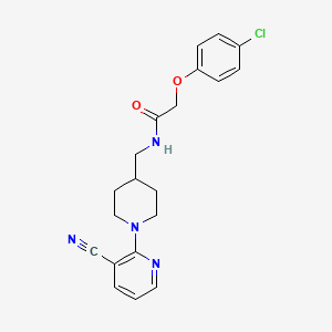 2-(4-chlorophenoxy)-N-((1-(3-cyanopyridin-2-yl)piperidin-4-yl)methyl)acetamide