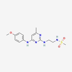 N-(2-((4-((4-methoxyphenyl)amino)-6-methylpyrimidin-2-yl)amino)ethyl)methanesulfonamide