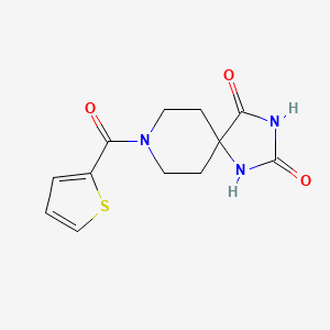 8-(Thiophene-2-carbonyl)-1,3,8-triazaspiro[4.5]decane-2,4-dione