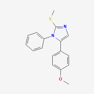 5-(4-methoxyphenyl)-2-(methylthio)-1-phenyl-1H-imidazole