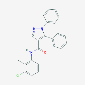 molecular formula C23H18ClN3O B287119 N-(3-chloro-2-methylphenyl)-1,5-diphenyl-1H-pyrazole-4-carboxamide 
