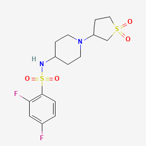 N-(1-(1,1-dioxidotetrahydrothiophen-3-yl)piperidin-4-yl)-2,4-difluorobenzenesulfonamide