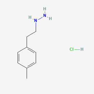 molecular formula C9H15ClN2 B2871216 (2-p-Tolyl-ethyl)-hydrazine hydrochloride CAS No. 69717-83-5