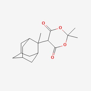 molecular formula C17H24O4 B2871222 2,2-Dimethyl-5-(2-methyl-2-adamantyl)-1,3-dioxane-4,6-dione CAS No. 400080-18-4