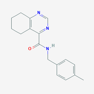 molecular formula C17H19N3O B2871236 N-[(4-Methylphenyl)methyl]-5,6,7,8-tetrahydroquinazoline-4-carboxamide CAS No. 2415604-13-4
