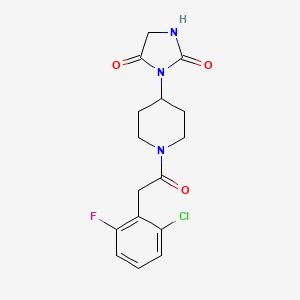 3-(1-(2-(2-Chloro-6-fluorophenyl)acetyl)piperidin-4-yl)imidazolidine-2,4-dione