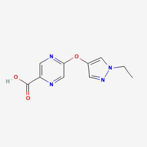 5-[(1-ethyl-1H-pyrazol-4-yl)oxy]pyrazine-2-carboxylic acid