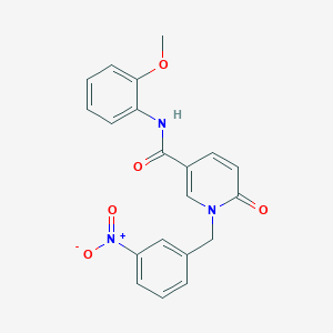 molecular formula C20H17N3O5 B2871239 N-(2-methoxyphenyl)-1-(3-nitrobenzyl)-6-oxo-1,6-dihydropyridine-3-carboxamide CAS No. 899741-43-6