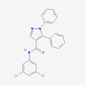 molecular formula C22H15Cl2N3O B287124 N-(3,5-dichlorophenyl)-1,5-diphenyl-1H-pyrazole-4-carboxamide 