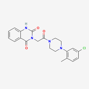 molecular formula C21H21ClN4O3 B2871242 3-[2-[4-(5-chloro-2-methylphenyl)piperazin-1-yl]-2-oxoethyl]-1H-quinazoline-2,4-dione CAS No. 896381-23-0