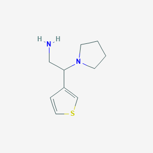 B2871261 [2-Pyrrolidin-1-yl-2-(3-thienyl)ethyl]amine CAS No. 953751-24-1