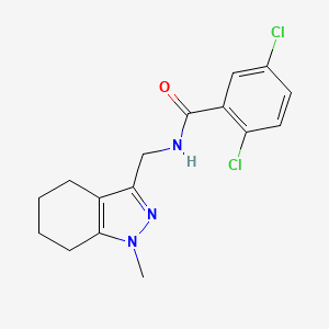 molecular formula C16H17Cl2N3O B2871264 2,5-dichloro-N-((1-methyl-4,5,6,7-tetrahydro-1H-indazol-3-yl)methyl)benzamide CAS No. 1448045-94-0