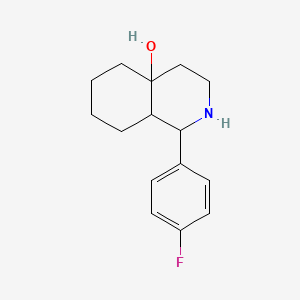 molecular formula C15H20FNO B2871267 1-(4-Fluoro-phenyl)-octahydro-isoquinolin-4a-ol CAS No. 1212079-75-8