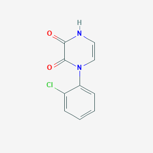 molecular formula C10H7ClN2O2 B2871280 4-(2-氯苯基)-1H-吡嗪-2,3-二酮 CAS No. 2208090-78-0