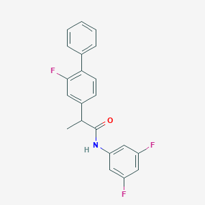 molecular formula C21H16F3NO B287130 N-(3,5-difluorophenyl)-2-(2-fluoro[1,1'-biphenyl]-4-yl)propanamide 