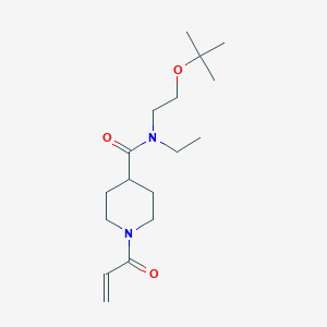 N-Ethyl-N-[2-[(2-methylpropan-2-yl)oxy]ethyl]-1-prop-2-enoylpiperidine-4-carboxamide