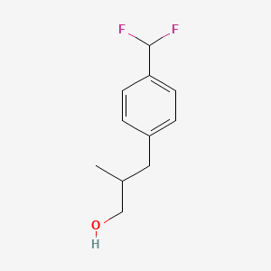 3-[4-(Difluoromethyl)phenyl]-2-methylpropan-1-ol