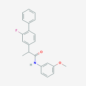 molecular formula C22H20FNO2 B287132 2-(2-fluoro[1,1'-biphenyl]-4-yl)-N-(3-methoxyphenyl)propanamide 