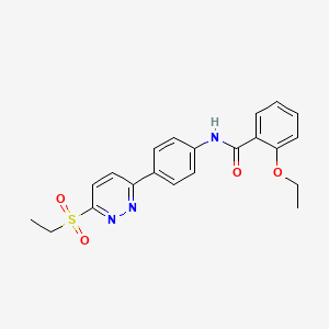 2-ethoxy-N-(4-(6-(ethylsulfonyl)pyridazin-3-yl)phenyl)benzamide