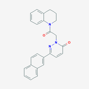 2-[2-(3,4-dihydro-2H-quinolin-1-yl)-2-oxoethyl]-6-naphthalen-2-ylpyridazin-3-one