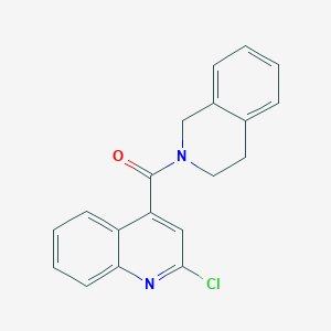 molecular formula C19H15ClN2O B2871351 (2-chloroquinolin-4-yl)-(3,4-dihydro-1H-isoquinolin-2-yl)methanone CAS No. 380210-23-1