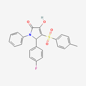 5-(4-fluorophenyl)-3-hydroxy-1-phenyl-4-tosyl-1H-pyrrol-2(5H)-one