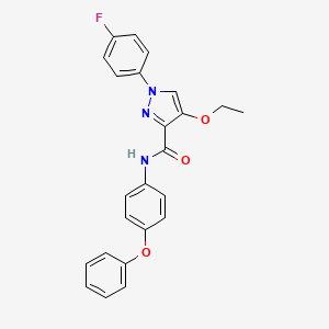 4-ethoxy-1-(4-fluorophenyl)-N-(4-phenoxyphenyl)-1H-pyrazole-3-carboxamide