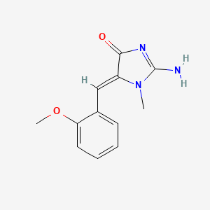 (5Z)-2-amino-5-[(2-methoxyphenyl)methylidene]-1-methylimidazol-4-one