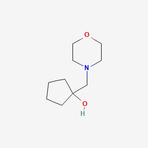 molecular formula C10H19NO2 B2871360 1-[(Morpholin-4-yl)methyl]cyclopentan-1-ol CAS No. 55307-76-1