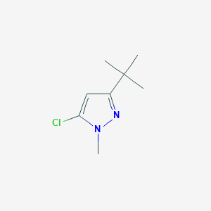 molecular formula C8H13ClN2 B2871364 3-tert-butyl-5-chloro-1-methyl-1H-pyrazole CAS No. 1429249-89-7