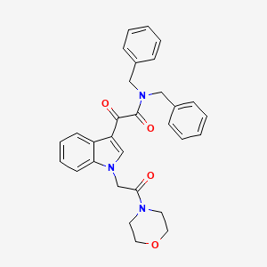 N,N-dibenzyl-2-(1-(2-morpholino-2-oxoethyl)-1H-indol-3-yl)-2-oxoacetamide