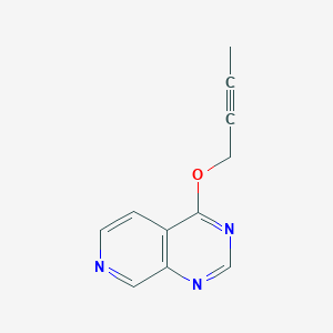 molecular formula C11H9N3O B2871370 4-(But-2-yn-1-yloxy)pyrido[3,4-d]pyrimidine CAS No. 2199104-69-1