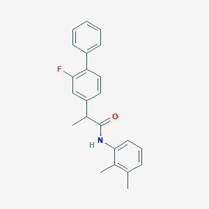 molecular formula C23H22FNO B287138 N-(2,3-dimethylphenyl)-2-(2-fluoro[1,1'-biphenyl]-4-yl)propanamide 