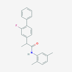 molecular formula C23H22FNO B287139 N-(2,5-dimethylphenyl)-2-(2-fluoro[1,1'-biphenyl]-4-yl)propanamide 