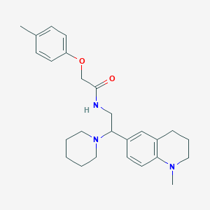 N-(2-(1-methyl-1,2,3,4-tetrahydroquinolin-6-yl)-2-(piperidin-1-yl)ethyl)-2-(p-tolyloxy)acetamide