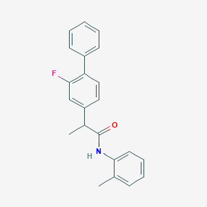 molecular formula C22H20FNO B287143 2-(2-fluoro[1,1'-biphenyl]-4-yl)-N-(2-methylphenyl)propanamide 